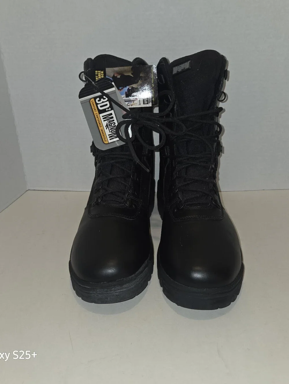 Magnum Storm Tactical Boots Black Leather Waterproof Mens 11.5 Wide NWT
